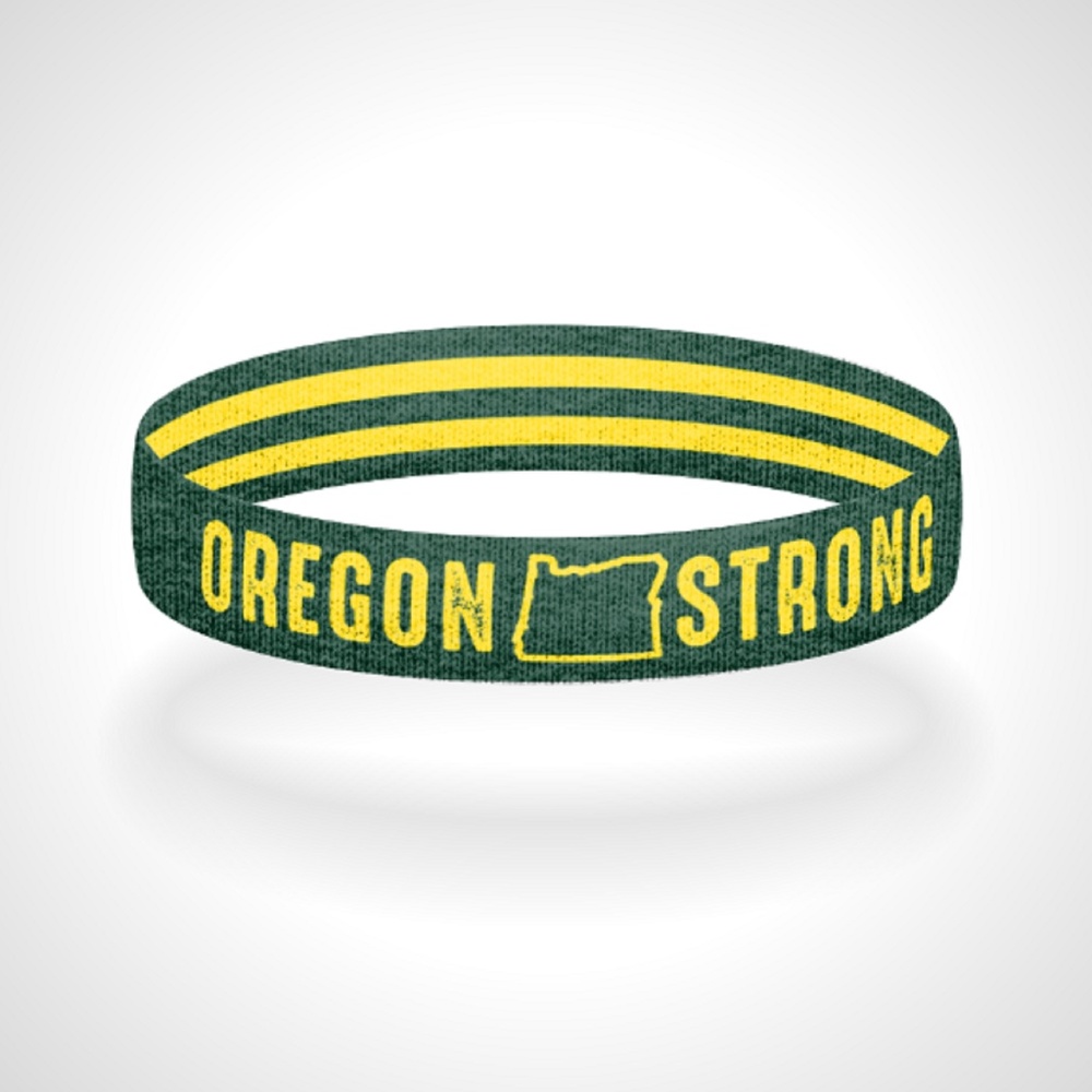 Reversible Oregon Strong Bracelet Wristband